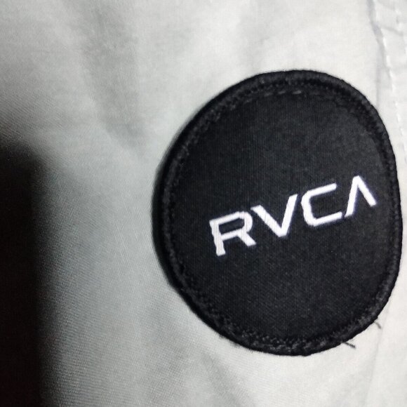 RVCA Shorts Size 36 Multi-Color Striped Swimming Trunks Shorts Men’s Lightweight - Picture 3 of 5